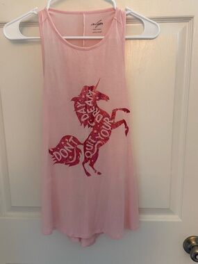 Pink Unicorn Graphic Tank